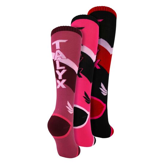 TALYX - Lot de 3 Chaussettes Ski Fille Coussinées Thermiques Anti‑Transpiration