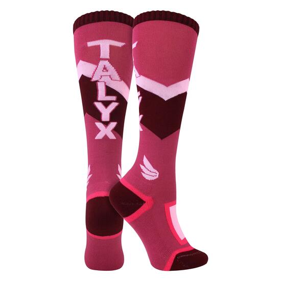 TALYX - Chaussettes Ski Fille Coussinées Thermiques Anti‑Transpiration