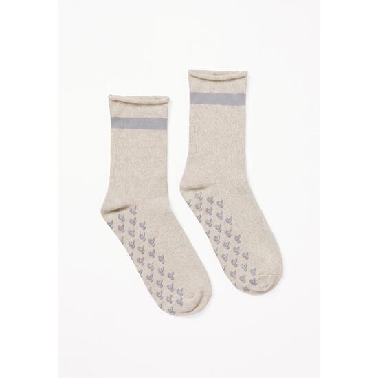 Chaussettes antidérapantes en tissu Lurex pour femmes