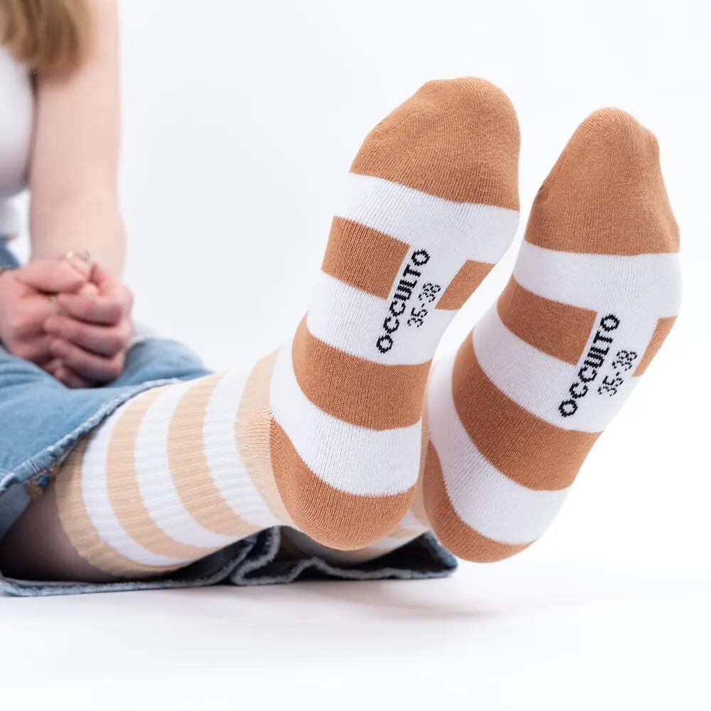 Damen Tennissocken mit Streifen 3er Pack (Modell: Momo) 6/6