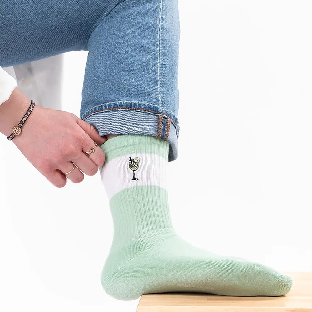 Damen & Herren Bunte Motiv Tennissocken 3er Pack (Modell: Elly) 4/6