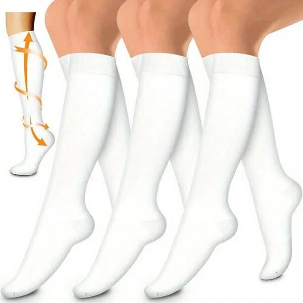 Lot de 3 paires de chaussettes de compression en cuivre pour la circulation 7/7