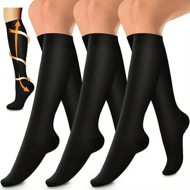 Lot de 3 paires de chaussettes de compression en cuivre pour la circulation 6/7
