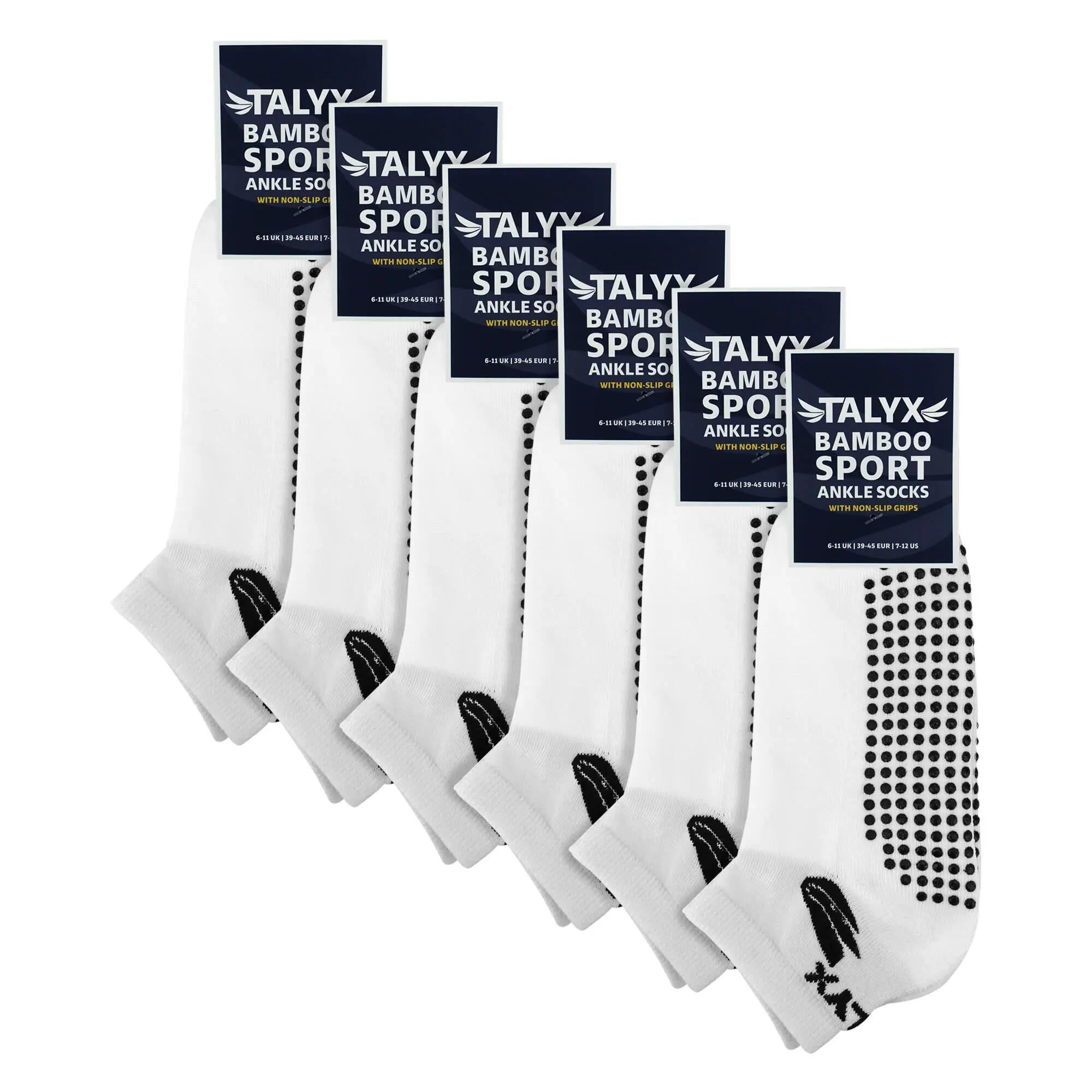 TALYX - 6 Paia Calze Uomo Bambù Corte Antiscivolo Rinforzate 2/5