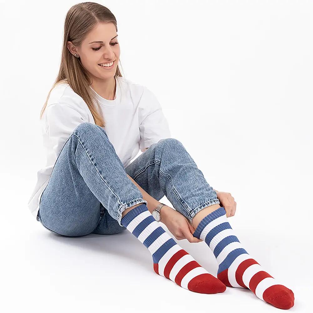 Damen Tennissocken mit Streifen 3er Pack (Modell: Momo) 5/6
