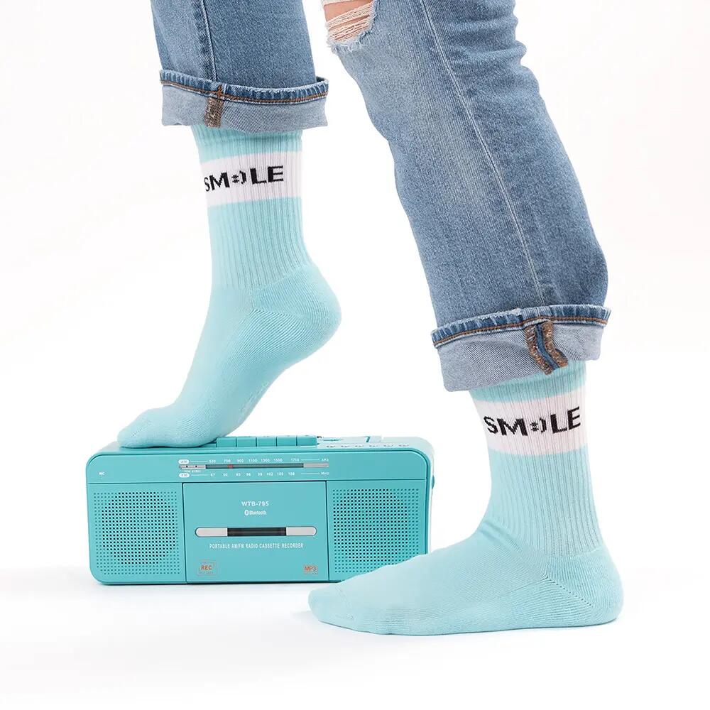 Damen & Herren Bunte Motiv Tennissocken 3er Pack (Modell: Elly) Love 39-42 4/6