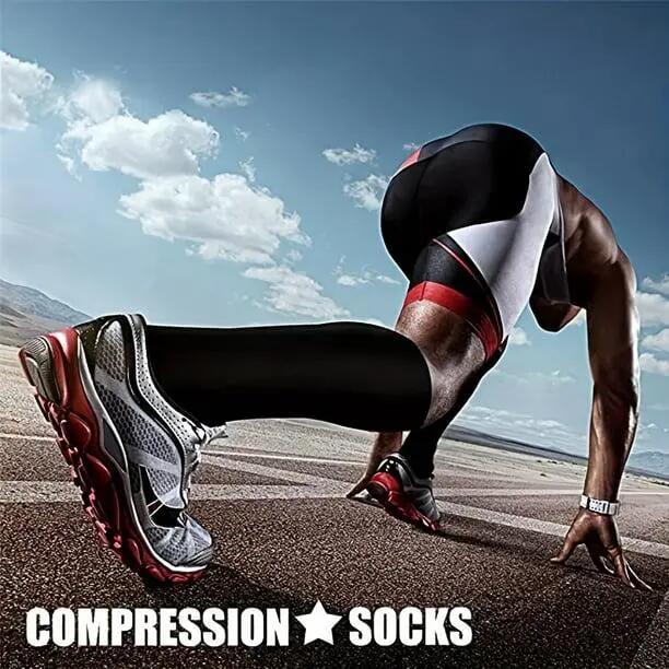 Lot de 3 paires de chaussettes de compression en cuivre pour la circulation 5/7