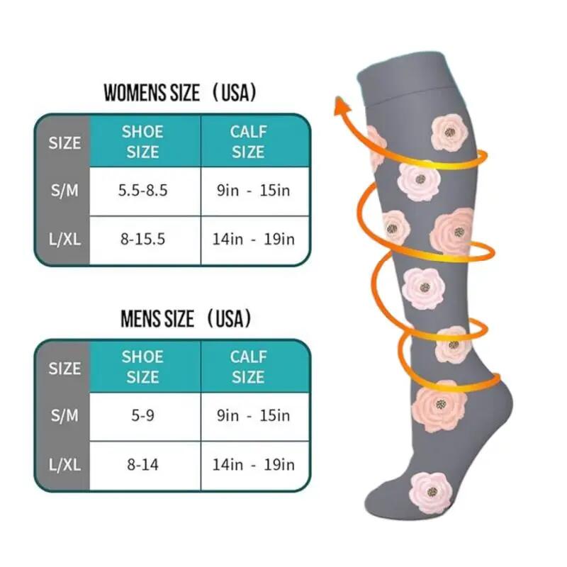 6 paires - chaussettes de compression pour femmes - Chaussettes de compression 6/6