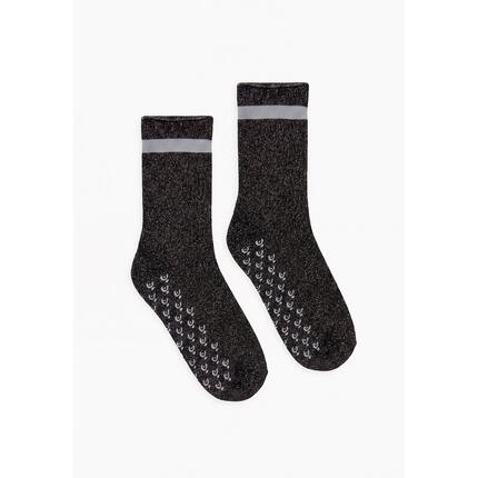 Chaussettes antidérapantes en tissu Lurex pour femmes