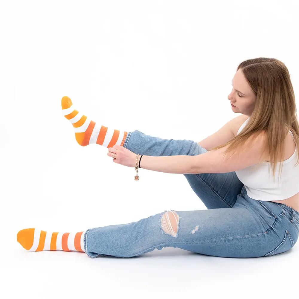Damen Tennissocken mit Streifen 3er Pack (Modell: Momo) 5/6