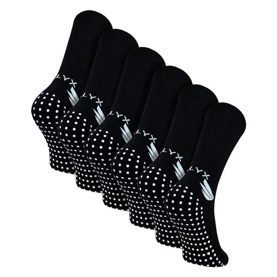 TALYX - Lot de 6 Chaussettes Montantes Homme Bambou Antidérapantes