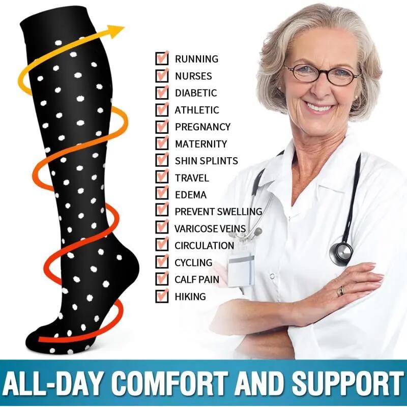 Chaussettes de compression pour homme et femme (6 paires) – Meilleur soutien 4/7