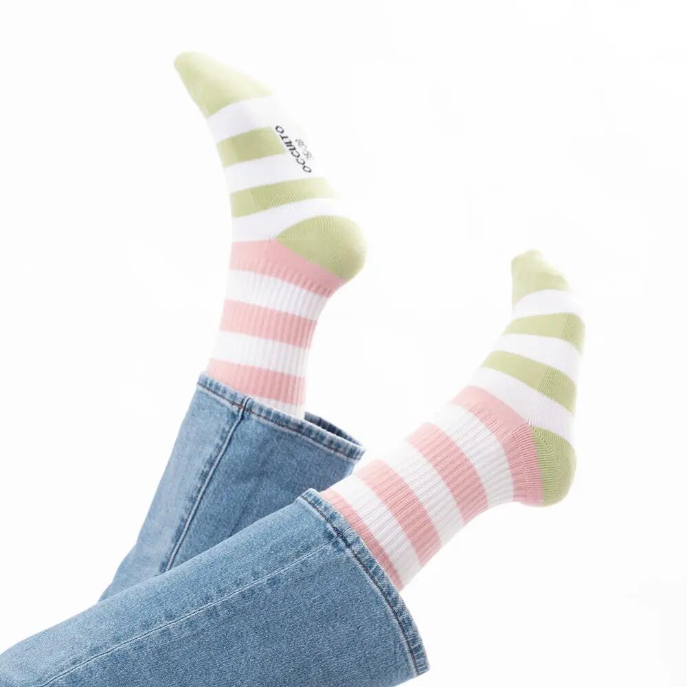 Damen Tennissocken mit Streifen 3er Pack (Modell: Momo) 4/6
