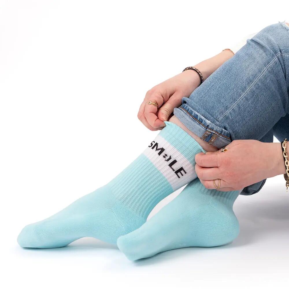 Damen & Herren Bunte Motiv Tennissocken 3er Pack (Modell: Elly) Love 39-42 2/6
