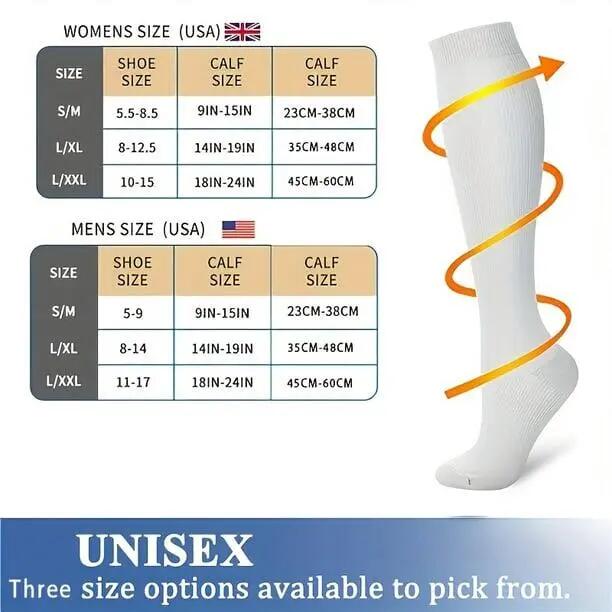 Lot de 3 paires de chaussettes de compression en cuivre pour la circulation 2/7