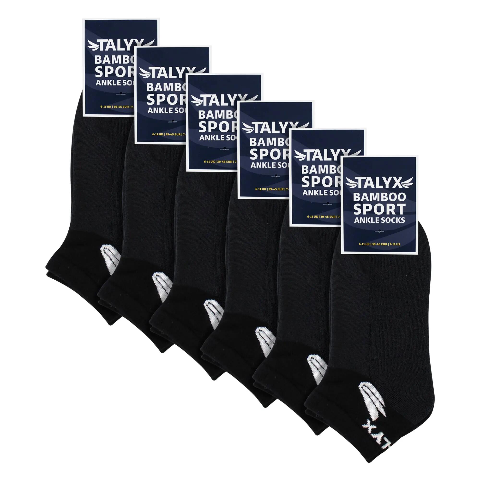 TALYX - 6 Paia Calze Uomo Bambù Corte Traspiranti Rinforzate 2/5