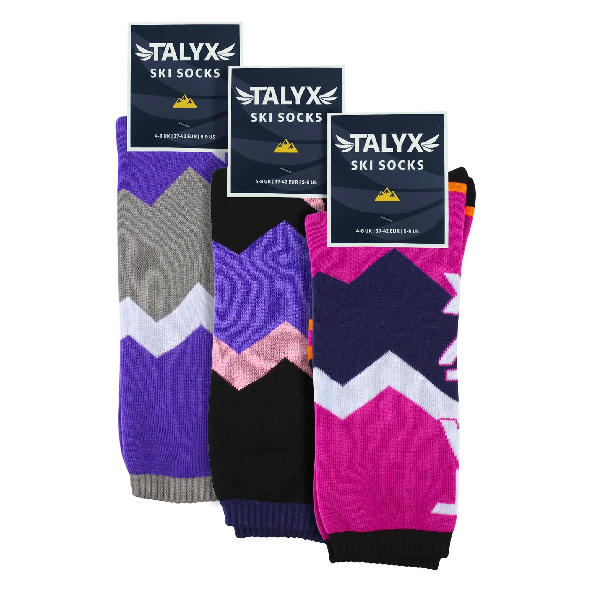 TALYX - 3 Paia Calze Sci Donna Termiche Invernali Imbottite 2/5