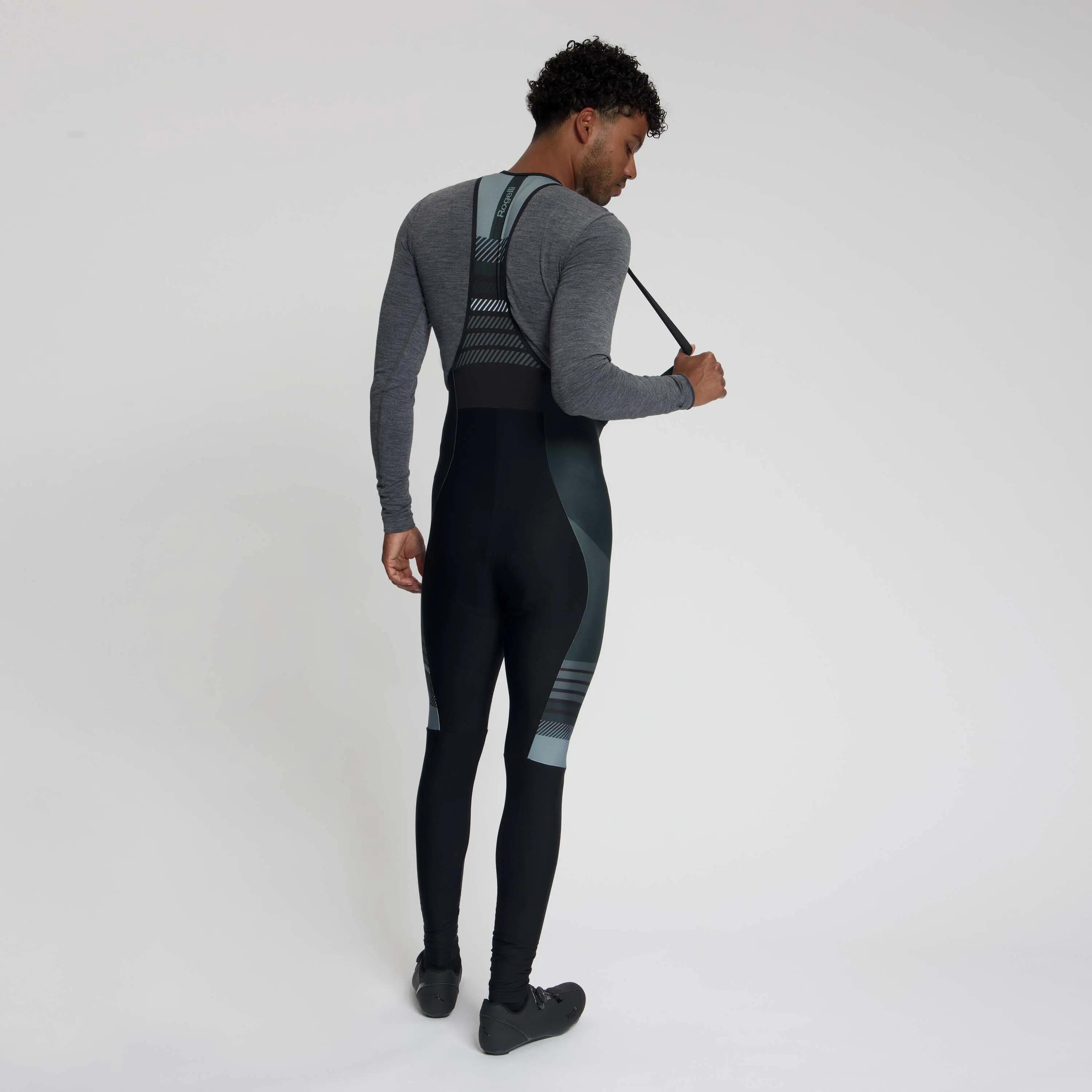 Trägerhose Lang Rennrad Stryde Herren Blau 3/7