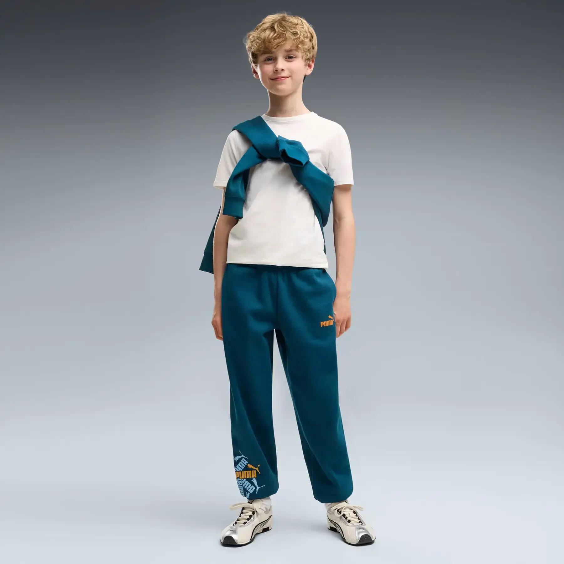 Pantaloni da jogging per bambini Puma Small No. 1 Logo Graphic 3/5