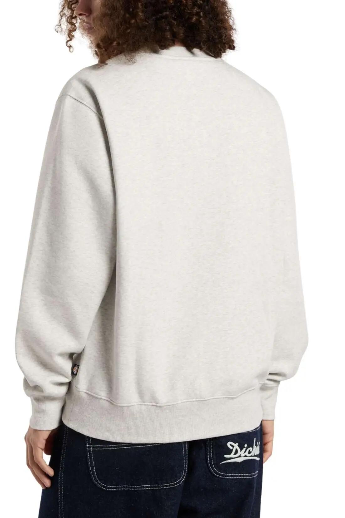Sweatshirt - sportswear - Homme - Coupe relaxed, logo brodé - gris clair 3/4