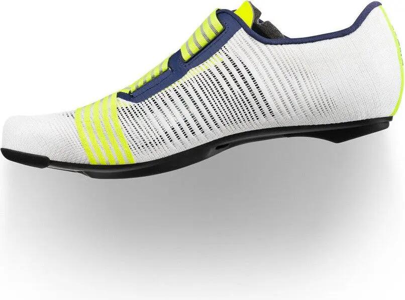 Fizik Vento Powerstrap Aeroweave Rennradschuhe Movistar Team Weiß/Gelb 3/6