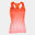 T-shirt de alça running Mulher Joma Elite vii coral fluorescente branco