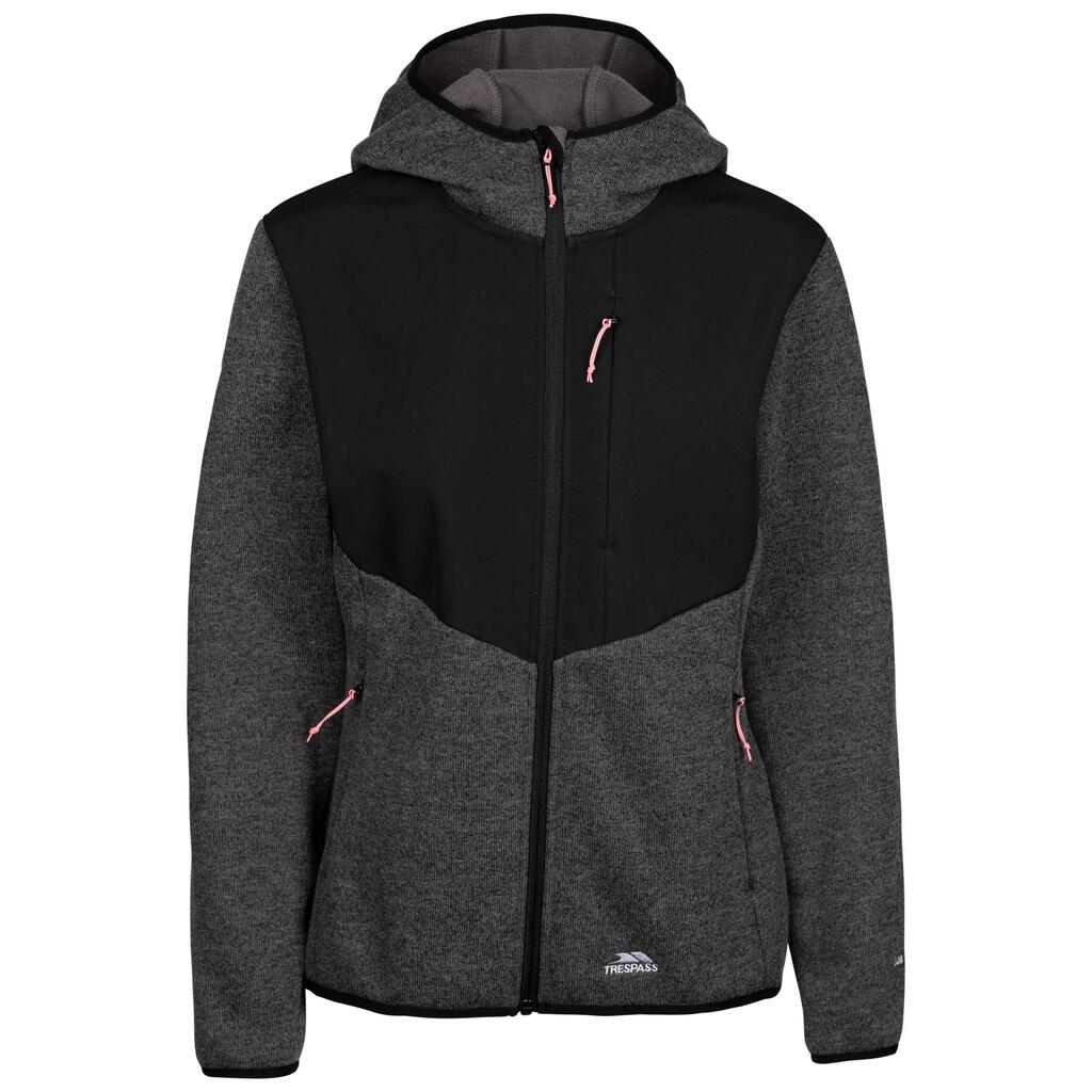 Womens Fleece Full Zip, Grown On Hood And 3 Zip Pockets Tierra