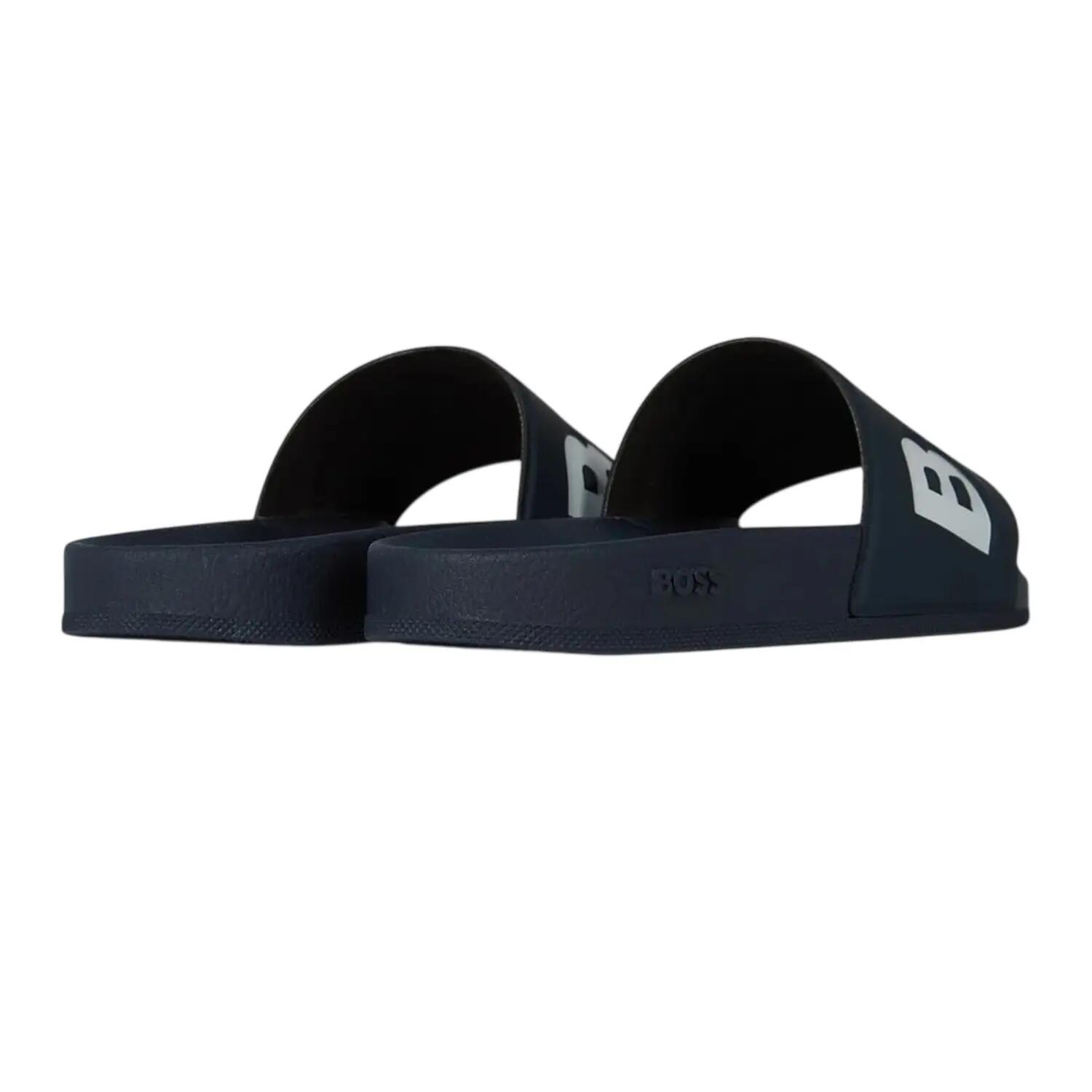 Sliders LogoUomo Boss Aryeh Iris Nero Marina Bianco 2/4