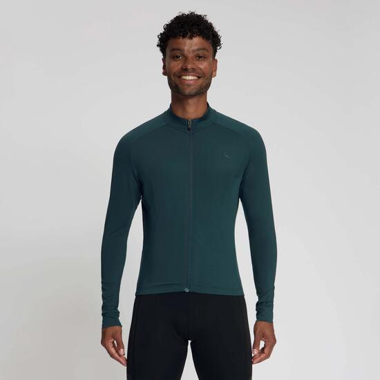 Maglia Manica Lunga Ciclismo Uomo Essential Light Nera