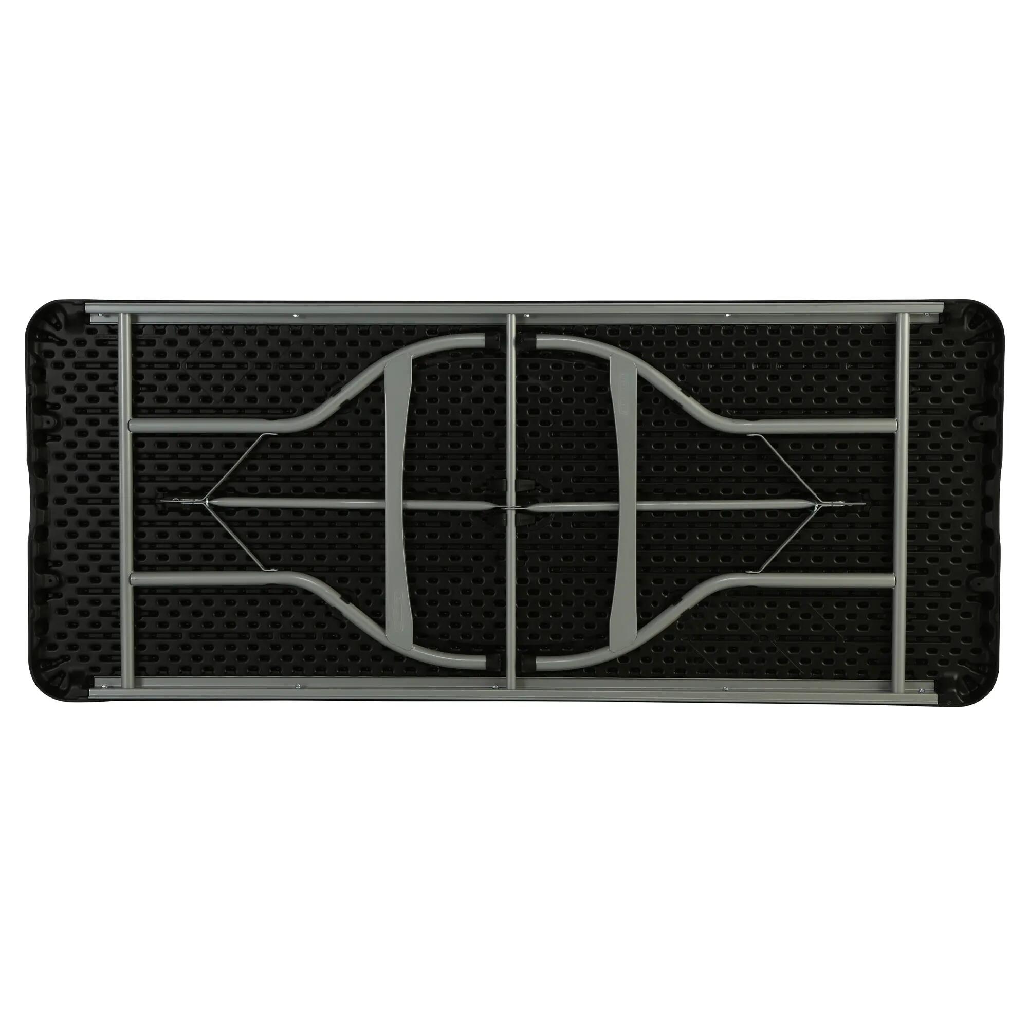 Mesa rectangular patas plegables negro Lifetime 182 x 76 x 73,5 cm 2/5