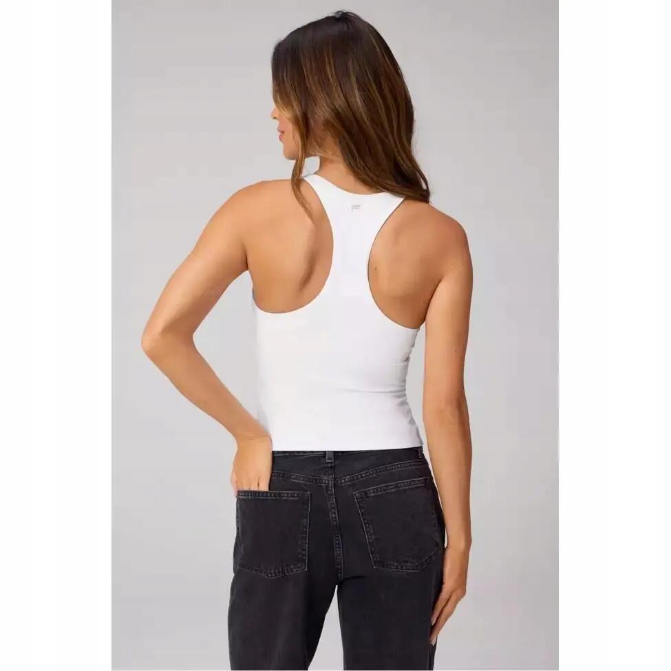 FABLETICS Top Sportowy Damski z Biustonoszem Anywhere Cropped 2/4