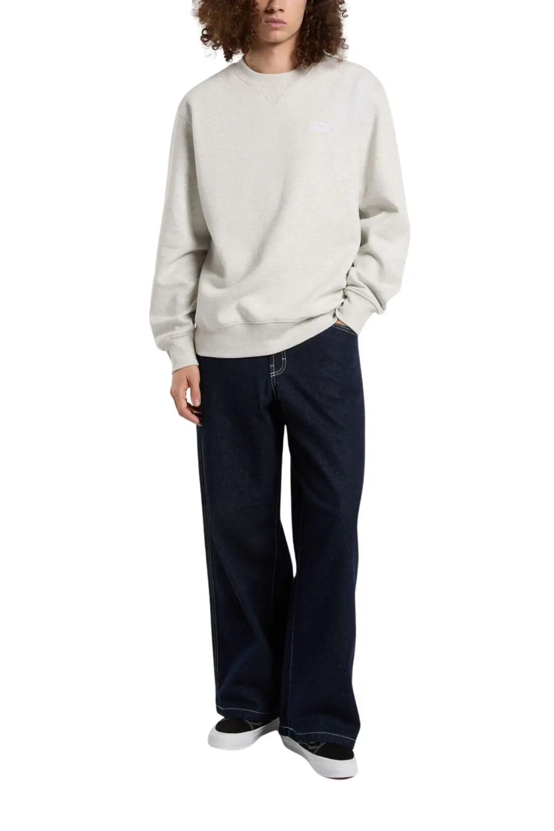 Sweatshirt - sportswear - Homme - Coupe relaxed, logo brodé - gris clair 2/4
