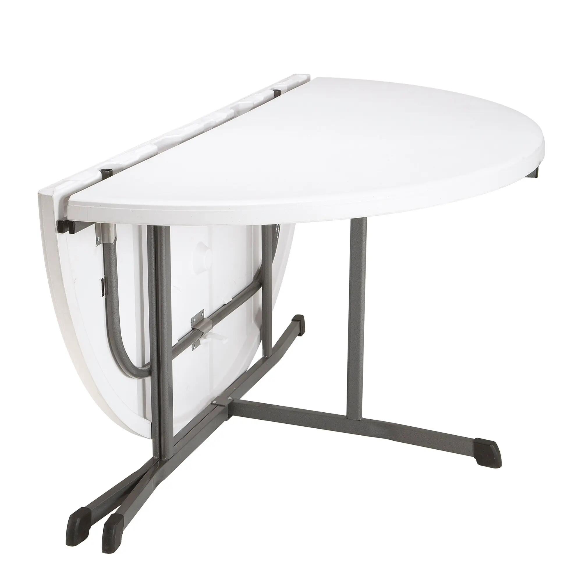 Mesa redonda plegable blanco Lifetime Ø152 x 75,5 cm 3/4
