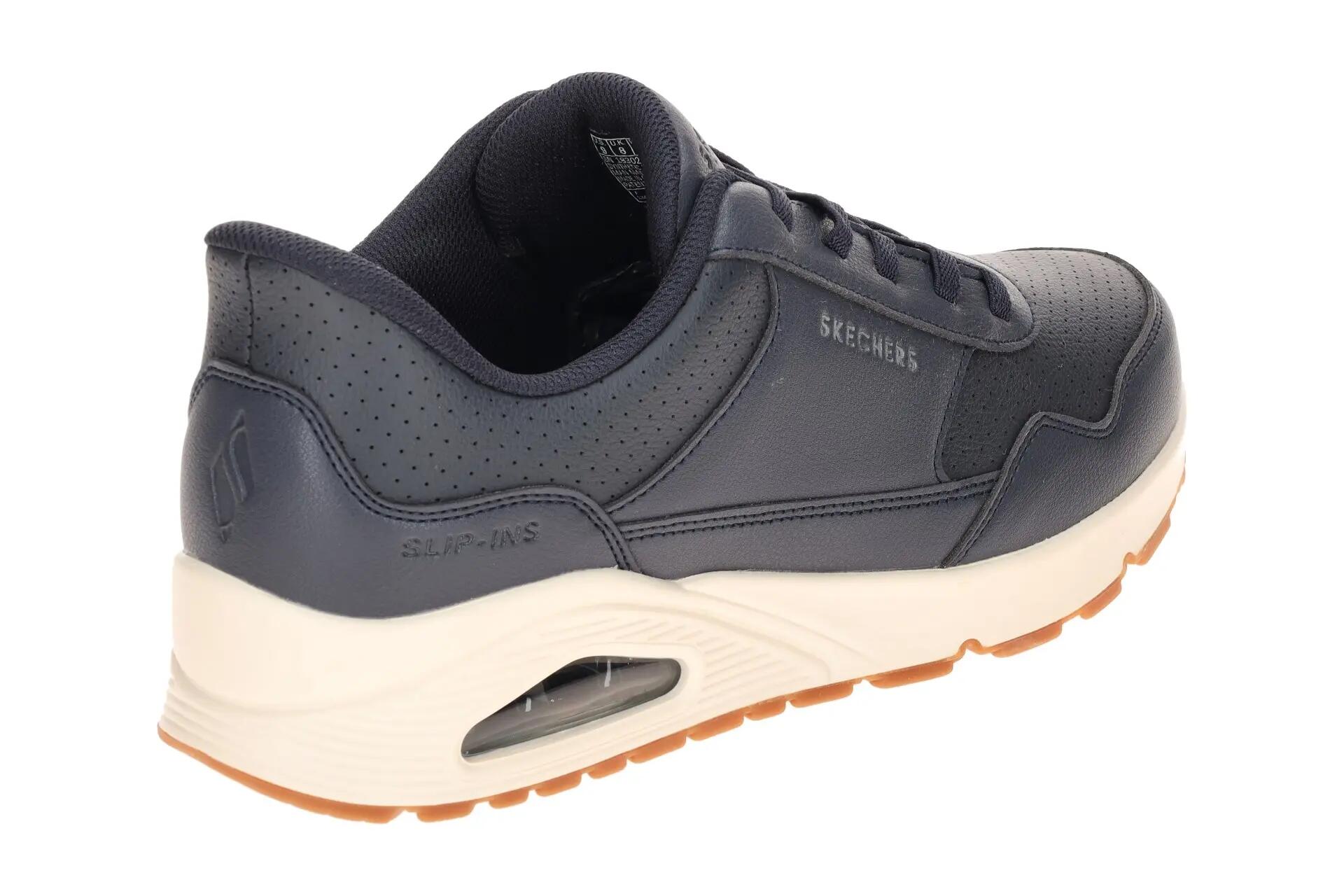 Skechers Uno Schuhe Sneakers blau Herren Slip Ins 183023 4/7