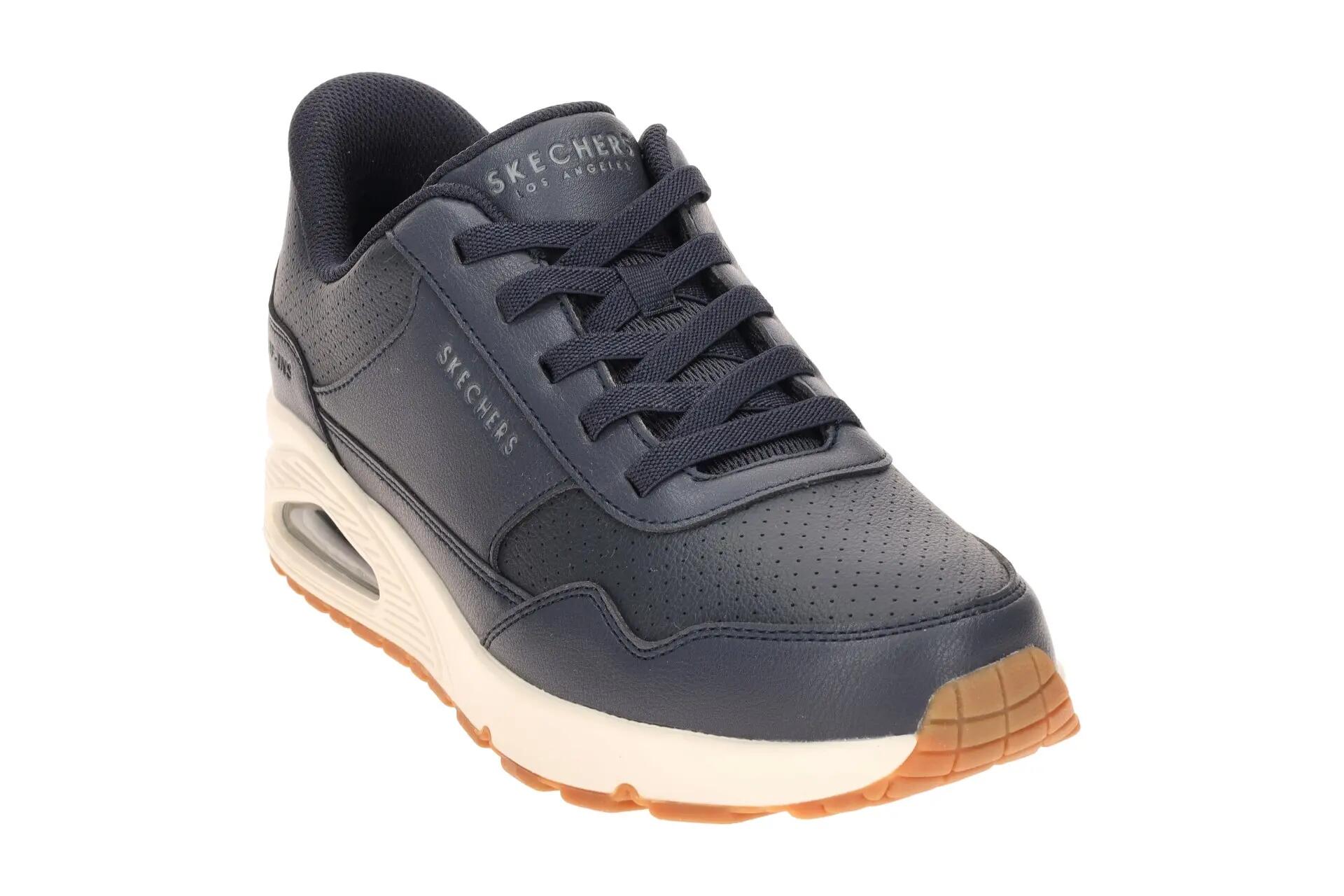 Skechers Uno Schuhe Sneakers blau Herren Slip Ins 183023 3/7