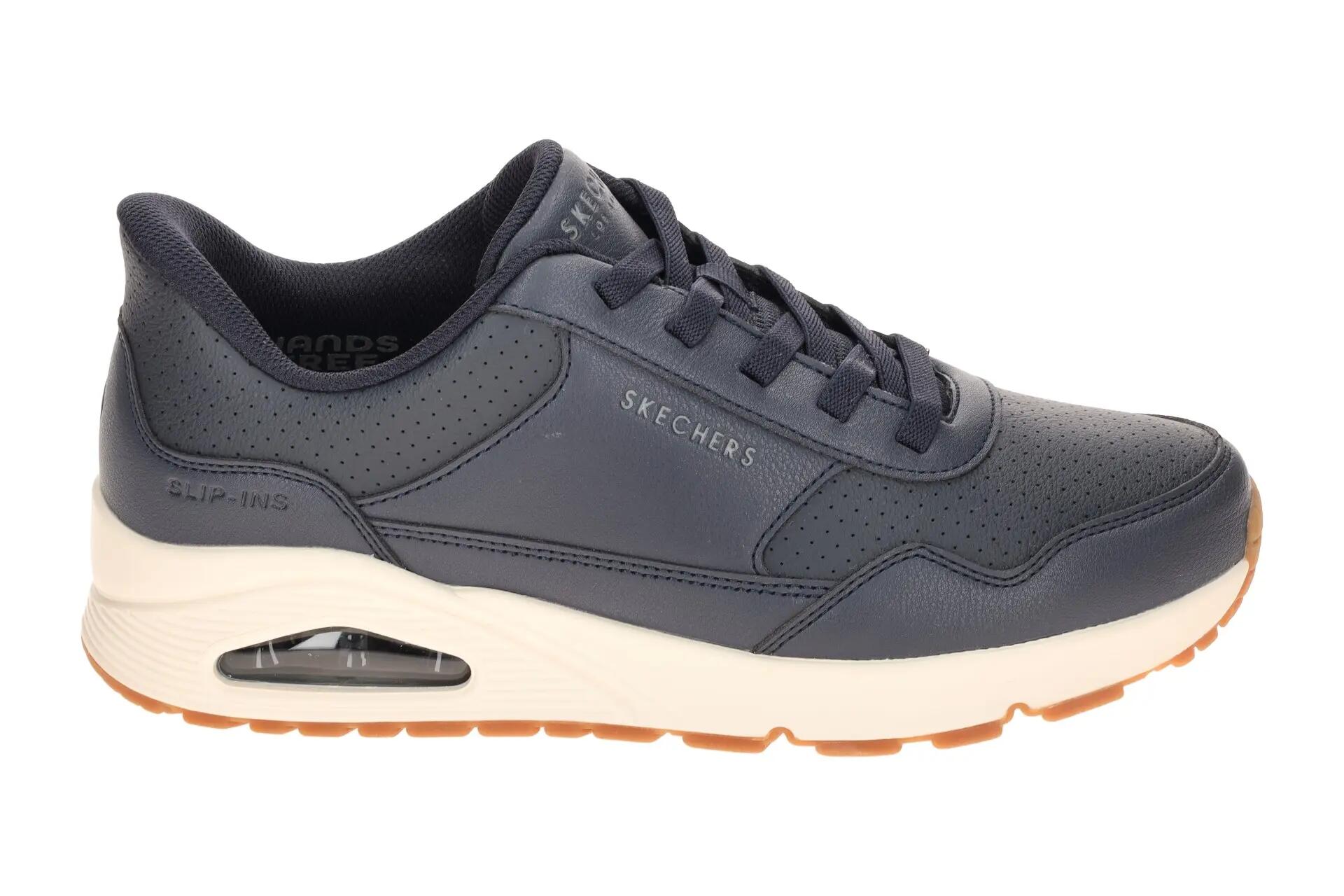 Skechers Uno Schuhe Sneakers blau Herren Slip Ins 183023 2/7