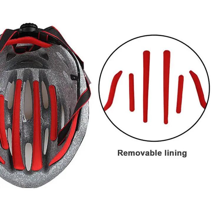 Casque de vélo QttvbTna, 17 trous de ventilation, visière amovible, noir, 58-62 3/5