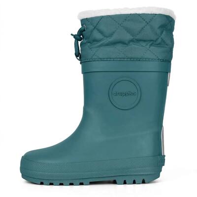 Winterlaarzen kinderen - gevoerde regenlaarzen - winter - petrol blue - eu 29