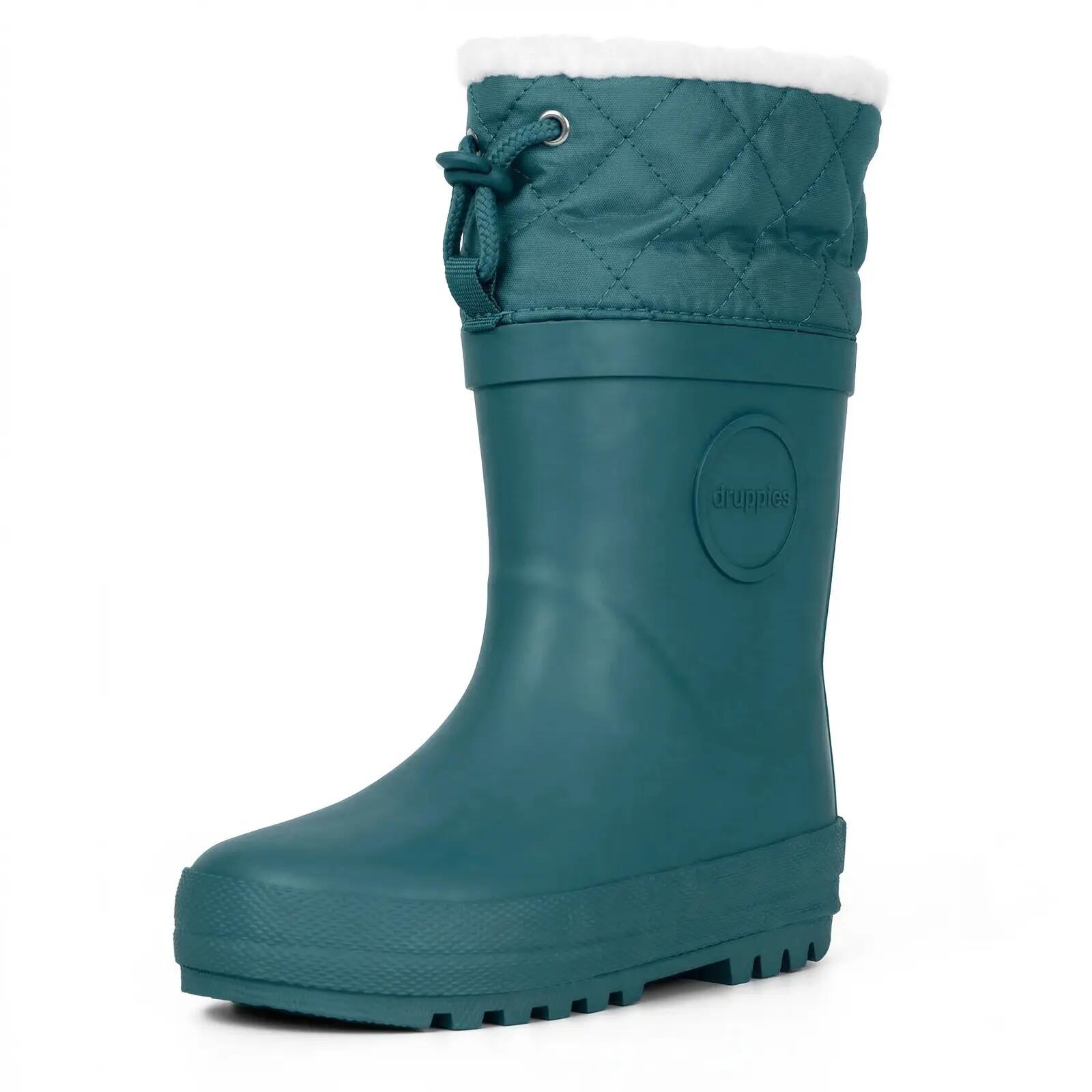 Winterlaarzen Dames - Gevoerde Regenlaarzen - Winter - Petrol Blue - EU 38 3/9
