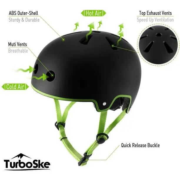 Casque de skateboard HHHC, casque de BMX, casque multisports, casque de vélo pou 3/5