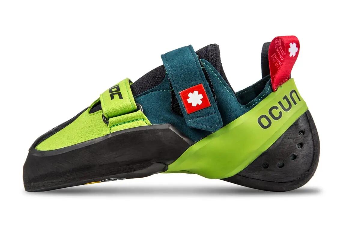 Ocun Havoc Kletterschuh, grün, Sohle CAT 1.5, Klettverschluss, vegan 3/4