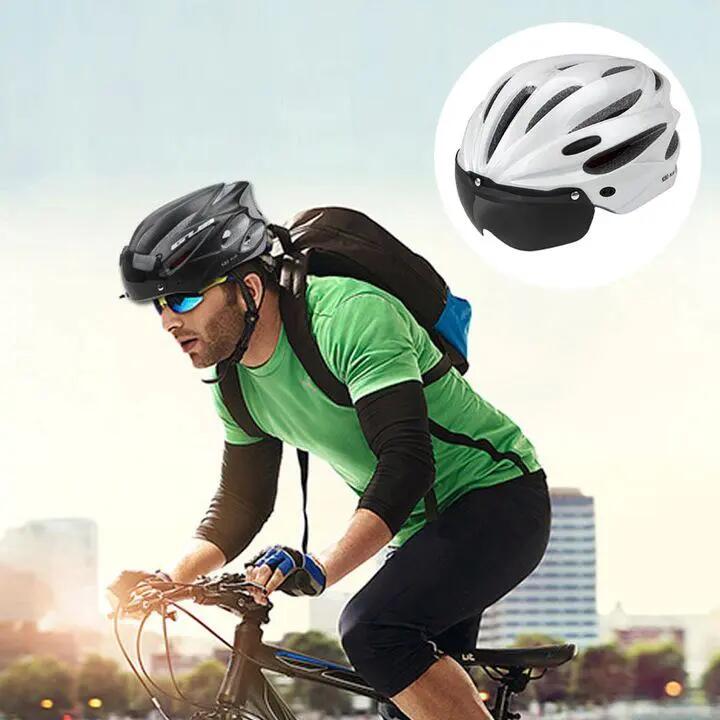 Casque de vélo QttvbTna, 58-62 cm, blanc/noir, L 5/5