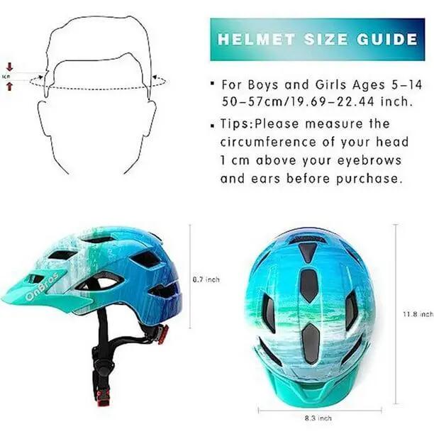 Casque de vélo OnBros pour jeunes, casque de cyclisme extérieur, casque de trott 3/4