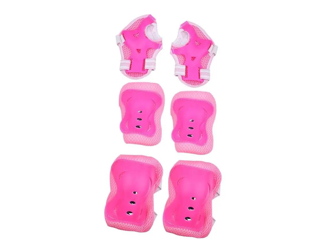 Ensemble de 7 protections pour skateboard de sport (roses) 3/6