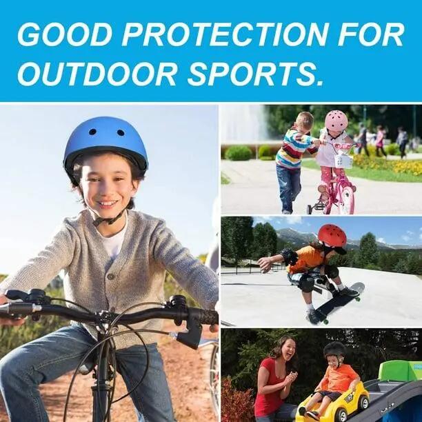 Ensemble de protection pour casque de vélo enfant, idéal pour trottinette, skate 4/7