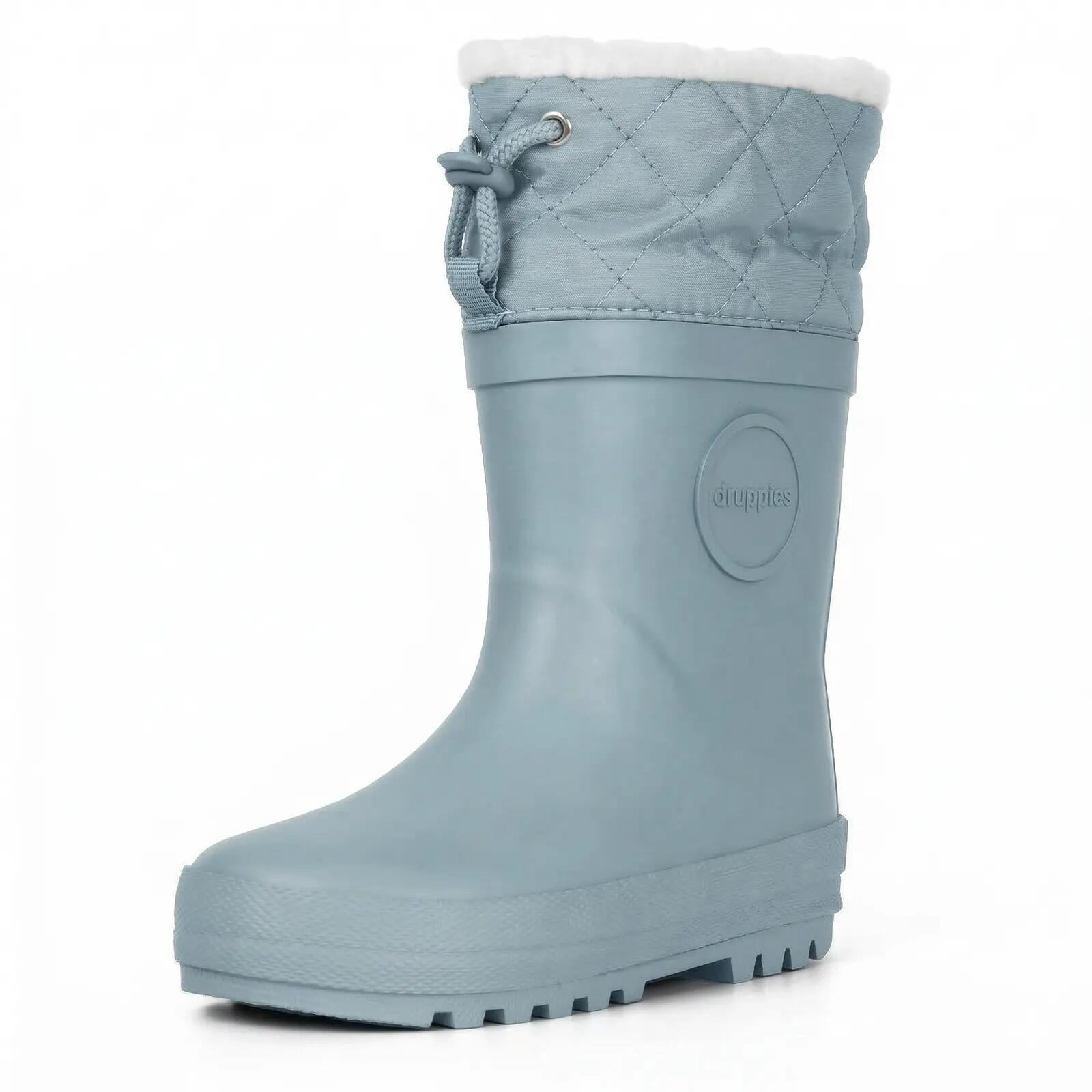 Winterlaarzen Kinderen - Gevoerde Regenlaarzen - Winter - IJsblauw - EU 35 3/9