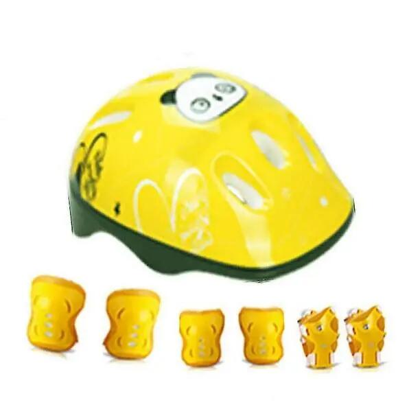 Ensemble de protections pour enfants : casque, genouillères, coudières et 4/4