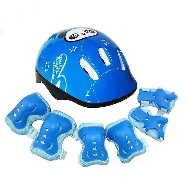 Ensemble de protections pour enfants : casque, genouillères, coudières et 3/4