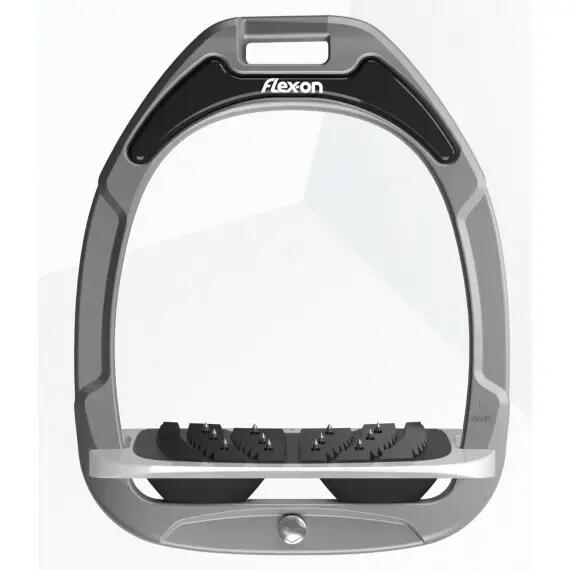 Aluminium/Gray/Black Grip Stirrup Flex-On Green Composite