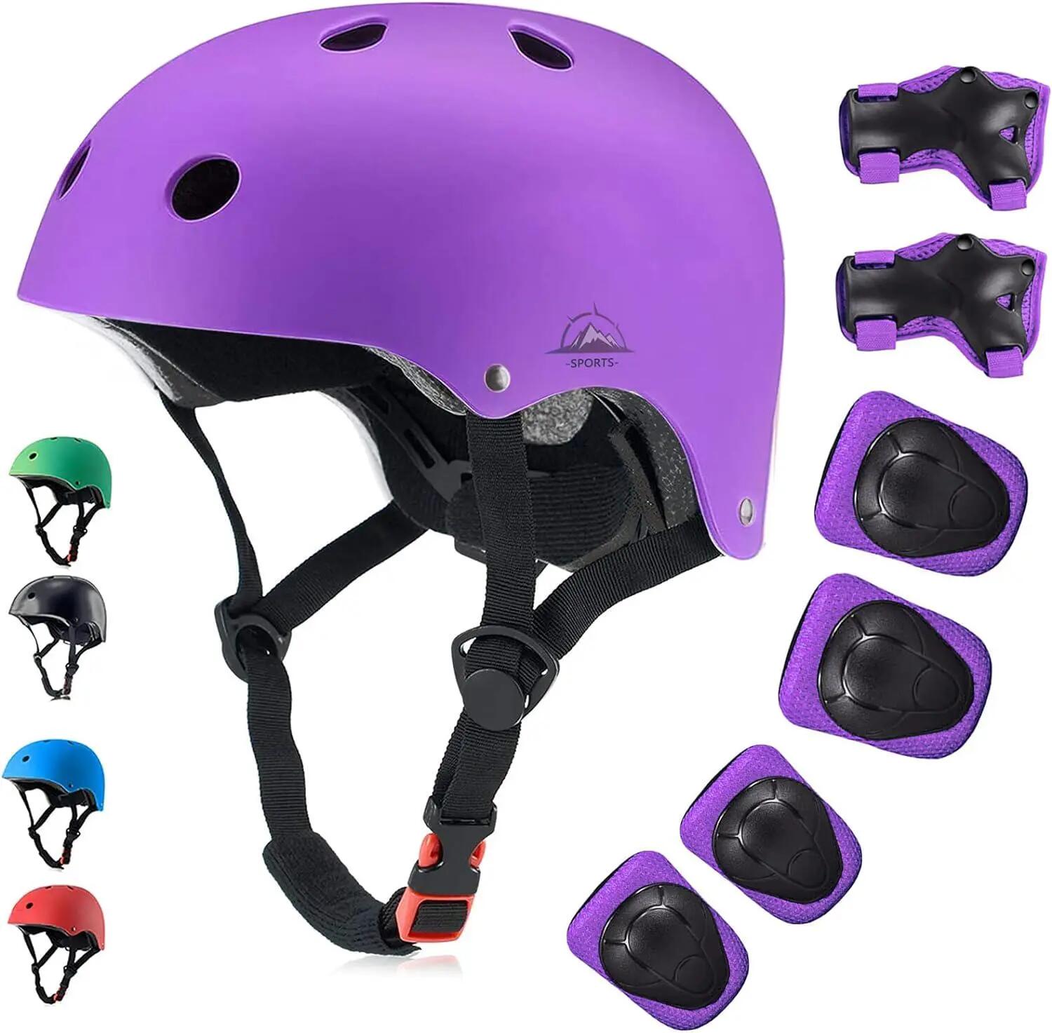 Ensemble casque de vélo enfant, certifié CPSC, avec genouillères, coudières et p 7/7